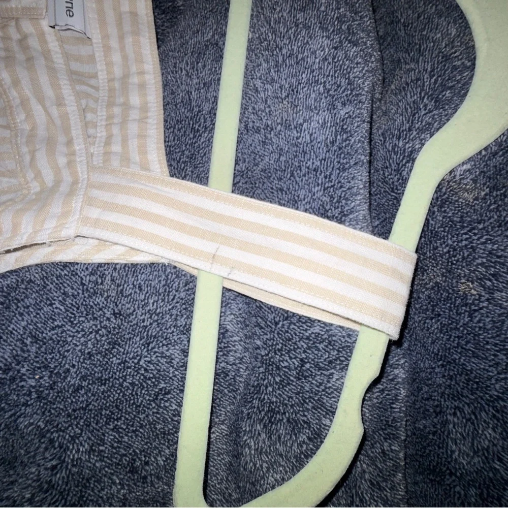 Liz Claiborne Beige Striped Midi Dress - Picture 9 of 9